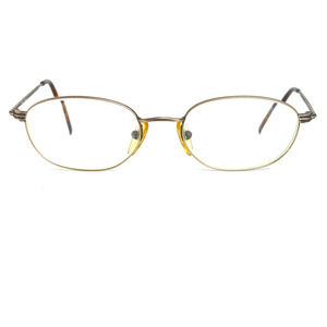 Echo M6028 CM099 Matte‎ Gold Oval Eyeglasses Frames 49-19 H16223